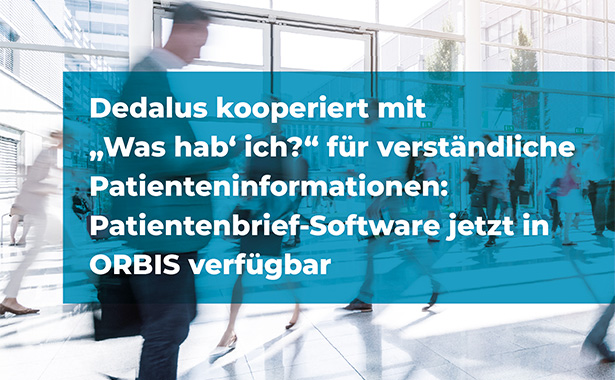 Dedalus kooperiert mit „Was hab‘ ich?“ für verständliche Patienteninformationen