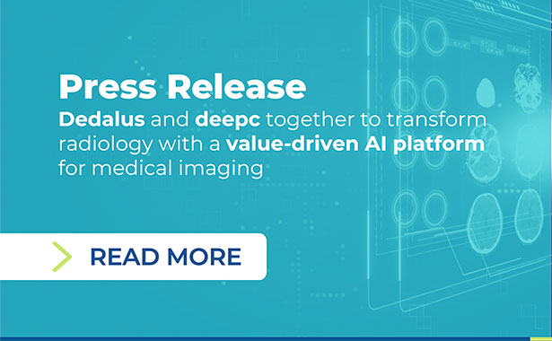 Dedalus und deepc arbeiten zusammen, um die Radiologie mit einer wertorientierten KI-Plattform für die medizinische Bildgebung zu transformieren
