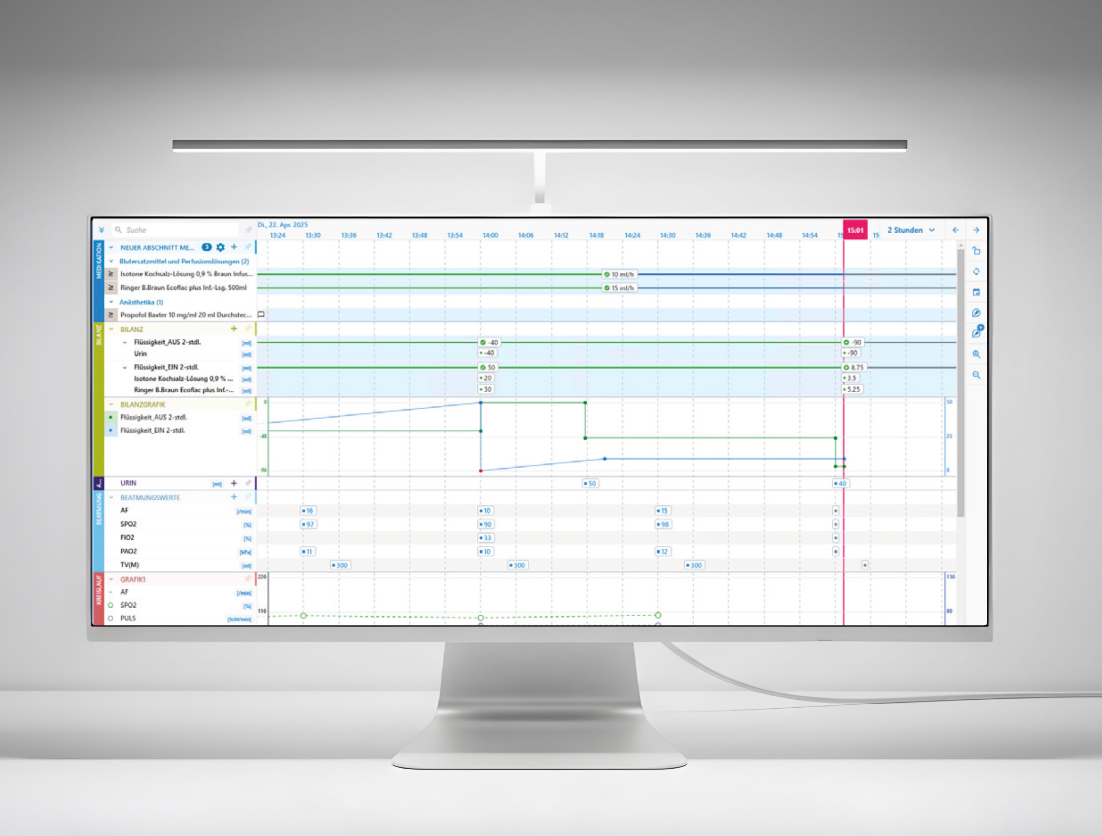 ORBIS ICU-Manager 
Das integrierte PDMS für Intensivmedizin, Intermediate Care und Stroke Units
Der ORBIS ICU-Manager ist ein integriertes Patientendatenmanagementsystem (PDMS) für Intensivstationen, Intermediate Care und Stroke Units. Das Programm unterstützt medizinische Fachkräfte bei der strukturierten Erfassung und Auswertung komplexer Patientendaten in High-Acuity-Bereichen, in denen kontinuierliches Monitoring genutzt wird. Als Produkt innerhalb des ORBIS Krankenhaus-Informationssystems (KIS) sind die erfassten Daten verfügbar, klinische Prozesse vereinfacht und die Zusammenarbeit zwischen Abteilungen und Stationen verbessert.
